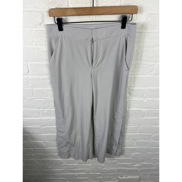 Athleta Women's Tribeca Crop Wide Leg Pants in Galactic Gray Size 4 - Picture 5 of 9